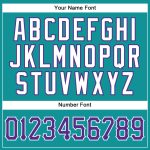 Custom Teal White Pinstripe Baseball Jersey with Personalized Name and Number - Authentic Team Apparel Personalized Teal