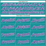 Custom Teal White Pinstripe Baseball Jersey with Personalized Name and Number - Authentic Team Apparel Personalized Teal