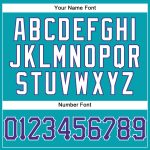 Custom Basketball Jersey - Personalized Purple White Teal Pinstripe with Name & Number - Authentic Team Design Personalized