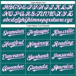Personalized Baseball Jersey in Teal, White, and Purple - Custom Authentic Design Personalized Teal White-Purple Authentic