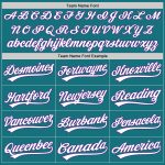 Custom Name Number Baseball Jersey Teal White Purple Personalized Team Apparel Personalized Teal White-Purple Authentic Baseball