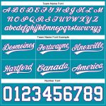 Custom Team Basketball Shorts - Personalized Teal White Purple with Name & Number Personalized Teal White-Purple Authentic