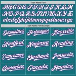Custom Name and Number Personalized Baseball Jersey - Teal White-Purple Authentic Raglan Sleeves Personalized Teal White-Purple