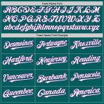 Custom Name and Number Teal White-Purple Baseball Jersey - Personalized Sleeveless Authentic Team Jersey Personalized Teal