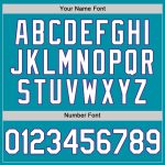 Custom Baseball Jersey - Personalized Teal White-Purple Throwback with Name and Number, Authentic Team Design Personalized