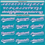 Custom Baseball Jersey - Personalized Teal White-Purple Throwback with Name and Number, Authentic Team Design Personalized