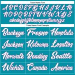 Custom Name Number Authentic Basketball Jersey Teal White Purple Throwback Design Personalized Teal White-Purple Authentic