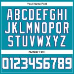Custom Name Number Authentic Basketball Jersey Teal White Purple Throwback Design Personalized Teal White-Purple Authentic