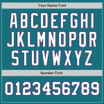Personalized Custom Name Number Two Tone Baseball Jersey Teal White Purple Personalized Teal White-Purple Authentic Two Tone