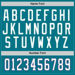 Custom Personalized Hockey Jersey in Teal, White, and Purple Colors Personalized Teal White-Purple Hockey Jersey