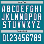 Custom Teal White Purple Hockey Jersey with Personalized Name & Number Personalized Teal White-Purple Hockey Jersey Team