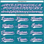 Custom Name and Number Hockey Jersey - Personalized Teal White-Purple Lace Neck Team Gear Personalized Teal White-Purple