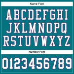 Personalized Authentic Football Jersey - Teal White Purple Mesh Design Personalized Teal White-Purple Mesh Authentic Football