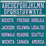 Custom Personalized Football Jersey - Teal White Purple Mesh, Team Name & Number Personalized Teal White-Purple Mesh Authentic