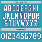 Customizable Teal White-Purple Baseball Jersey with Team Name and Number - Authentic Throwback Design Personalized Teal White-Purple