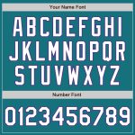 Custom Name and Number Two-Button Unisex Softball Jersey in Teal White Purple - Personalized Team Jersey Personalized Teal