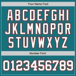 Personalized Authentic Baseball Jersey - Teal White Red Color Options Personalized Teal White-Red Authentic Baseball Jersey
