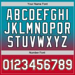 Custom Name and Number Authentic Fade Basketball Jersey - Teal, White, Red Design Personalized Teal White-Red Authentic Fade