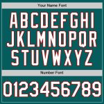 Custom Name and Number Sleeveless Baseball Jersey - Personalized Teal White-Red Authentic Team Gear Personalized Teal White-Red