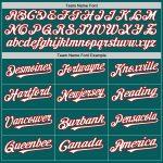 Custom Name and Number Sleeveless Baseball Jersey - Personalized Teal White-Red Authentic Team Gear Personalized Teal White-Red