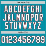 Custom Name Number Authentic Throwback Baseball Jersey - Personalized Teal White Red Team Jersey Personalized Teal White-Red
