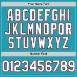 Personalized Custom Name and Number Teal White Red Mesh Throwback Baseball Jersey Personalized Teal White-Red Mesh Authentic