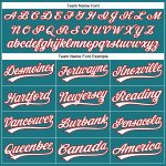 Custom Teal White Red Golf Polo Shirt with Performance Fabric - Personalized Team Name and Number Personalized Teal White-Red