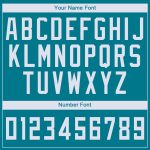 Personalized Teal and White Basketball Jersey for Custom Teams, Round Neck Design Personalized Teal White Round Neck Basketball