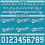 Custom Name Number Authentic Throwback Basketball Shorts Teal White-Royal Personalized Team Gear Personalized Teal White-Royal