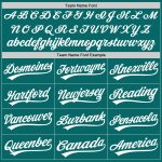 Custom Teal and White Unisex Softball Jersey - Personalized Two-Button Style Personalized Teal White Two-Button Unisex Softball