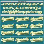 Customizable Teal White-Yellow Unisex Softball Jersey with Custom Name and Number - Two-Button Design Personalized Teal White-Yellow