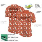 Custom Texas Cowboy Performance T-Shirt - 3D Orange & Black Team Design with Name and Number Personalized Texas Orange Black