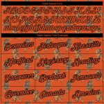 Custom Texas Tigers 3D Pattern Performance T-Shirt - Orange & Black with Personalized Name & Number Personalized Texas Orange