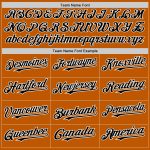 Custom Texas Orange and Black 3D Twinkle Star Baseball Jersey with Personalized Name and Number Personalized Texas Orange