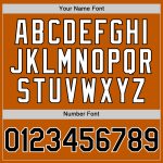 Custom Texas Orange and Black 3D Twinkle Star Baseball Jersey with Personalized Name and Number Personalized Texas Orange