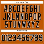 Custom Texas Orange and Black-White Baseball Jersey with Personalized Name and Number - Authentic Team Apparel Personalized