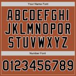 Custom Team Bomber Jacket with Name and Number - Texas Orange Black-White Full-Snap Varsity Letterman Jacket Personalized