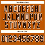 Custom Name Number Texas Orange Brown White Baseball Jersey - Personalized Authentic Team Jersey Personalized Texas Orange
