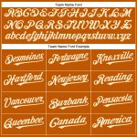 Custom Name and Number Personalized Texas Orange Cream Baseball Jersey - Authentic Team Apparel Personalized Texas Orange