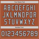 Custom Texas Orange Gray-Black Bomber Varsity Letterman Jacket with Name and Number - Personalized Two Tone Design Personalized