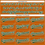 Custom Texas Orange Green-White Baseball Jersey with Personalized Name & Number - Authentic Team Gear Personalized Texas