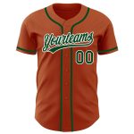 Custom Texas Orange Green-White Baseball Jersey with Personalized Name & Number - Authentic Team Gear Personalized Texas