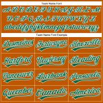 Custom Texas Orange Kelly Green Baseball Jersey with Personalized Name and Number - Authentic Team Gear Personalized Texas