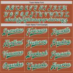 Custom Name and Number Varsity Letterman Jacket - Personalized Texas Orange Green White Bomber Full-Snap Personalized Texas