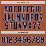 Custom Name Number Two Tone Bomber Varsity Letterman Jacket Texas Orange Navy Gray Full-Snap Personalized Texas Orange Navy-Gray