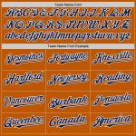 Personalized Texas Baseball Jersey with Custom Name and Number - Orange Navy White 3D Pattern Twinkle Star Design Personalized