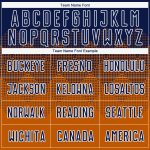 Custom Name and Number Soccer Jersey - Personalized Texas Orange Navy-White Sublimation Uniform Personalized Texas Orange