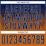 Custom Name and Number Soccer Jersey - Personalized Texas Orange Navy-White Sublimation Uniform Personalized Texas Orange