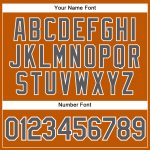 Custom Name and Number Texas Orange Baseball Jersey - Authentic Gray-White Steel Team Jersey Personalized Texas Orange Steel