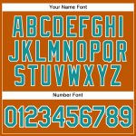 Custom Texas Orange Teal-White Baseball Jersey with Personalized Name & Number - Authentic Team Apparel Personalized Texas